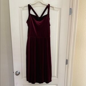 Weissman “No Fool” Velvet Dress